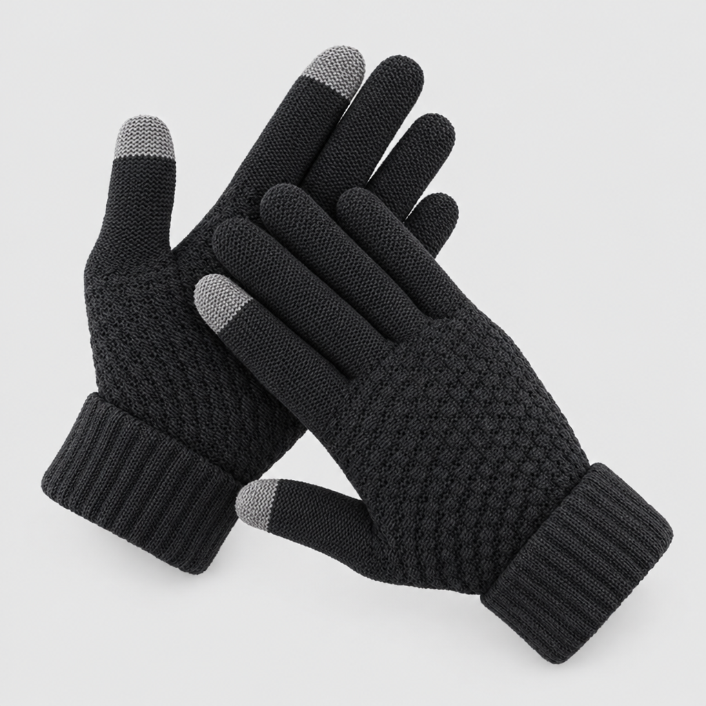 Elent touchscreen winter gloves in black