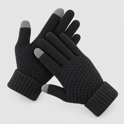 Elent touchscreen winter gloves in black