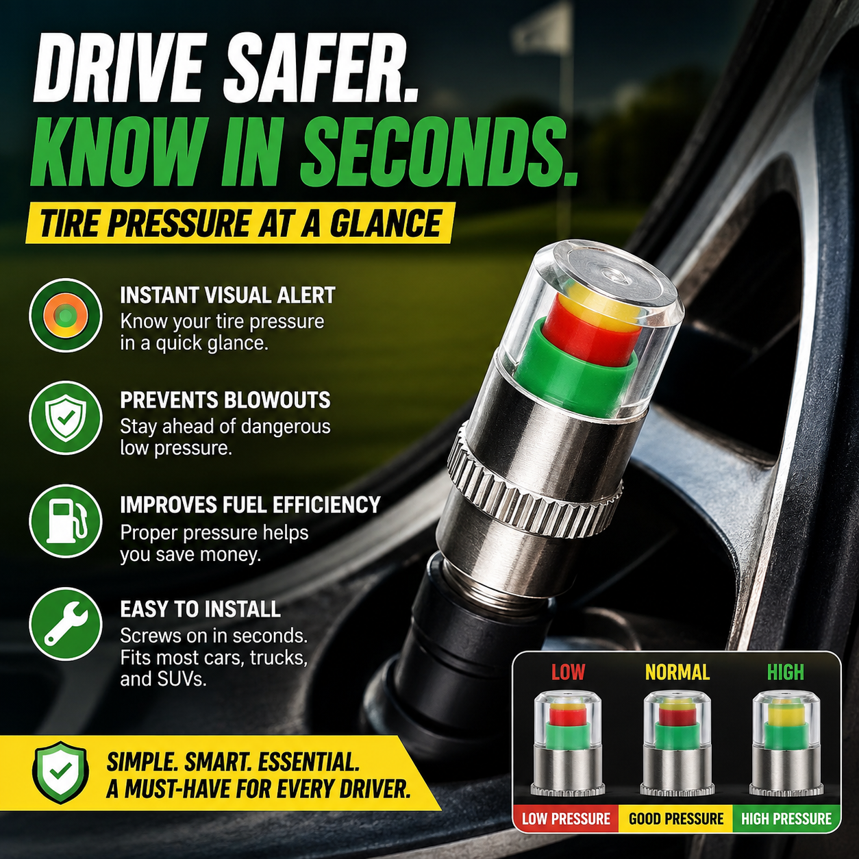 Elent™ Tire Pressure Indicator Cap